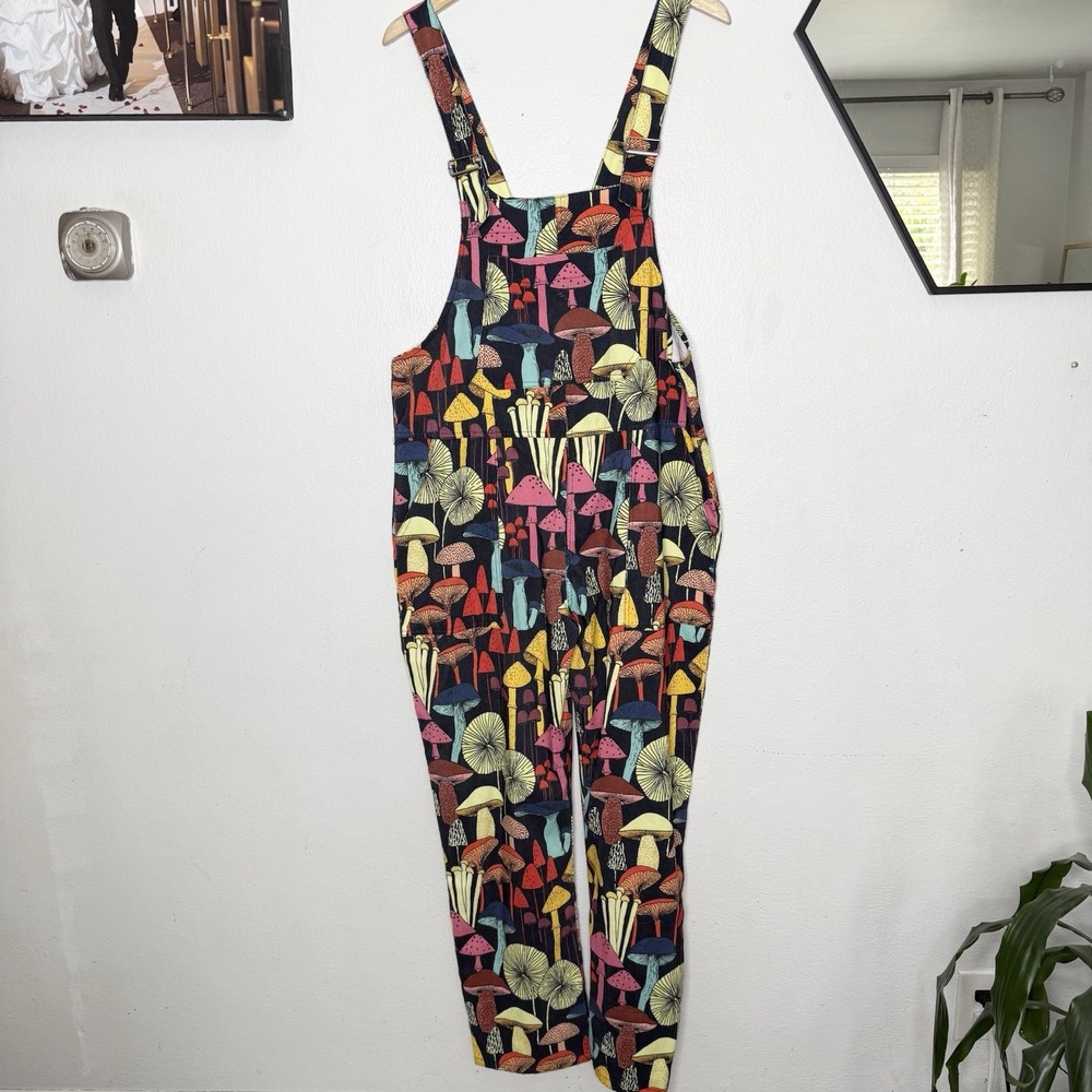 LA Soul Black Mushroom Overalls Lightweight Twee Women's Small/Medium